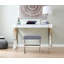 Jovie Velvet Upholstered Accent Dressing Table Chair - Modern Metal Chrome Design-896929082-896961436