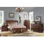 Commode 1Pc de style traditionnel 3 petits tiroirs 4 grands tiroirs Pieds de chignon Poignées à tirer Boutons ronds Meubles de chambre à coucher à finition cerisier (inclut la commode seulement et non le miroir)