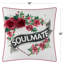 Housse de coussin Soulmate Floral, 18 po x 18 po, chenille, brodée