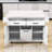 Okeima 51.3 " W Kitchen Cart-719211085