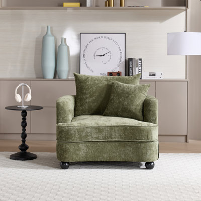 40.2" Chenille Removable Cover Soft Seat Sofa