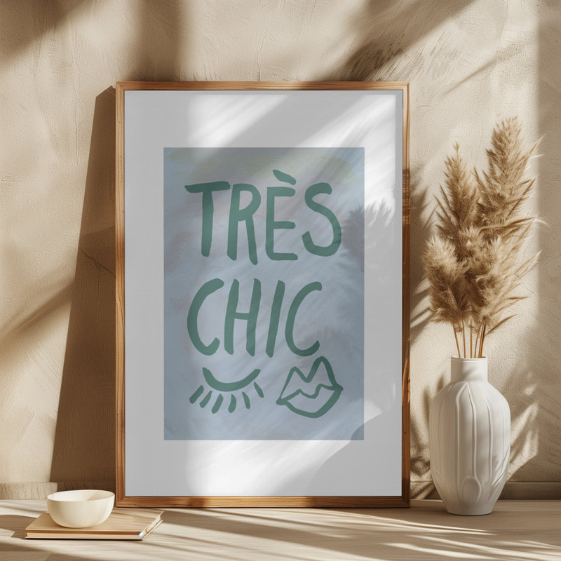 TrAus Chic Frame, Blue, 76.2 cm H x 50.8 cm W