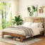 Structure de lit plateforme double en bois-119231930