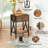 Alameen 22" Tall Nightstand, End Side Tables with Storage Drawer and Open Wood Shelf for Bedroom-2107590199