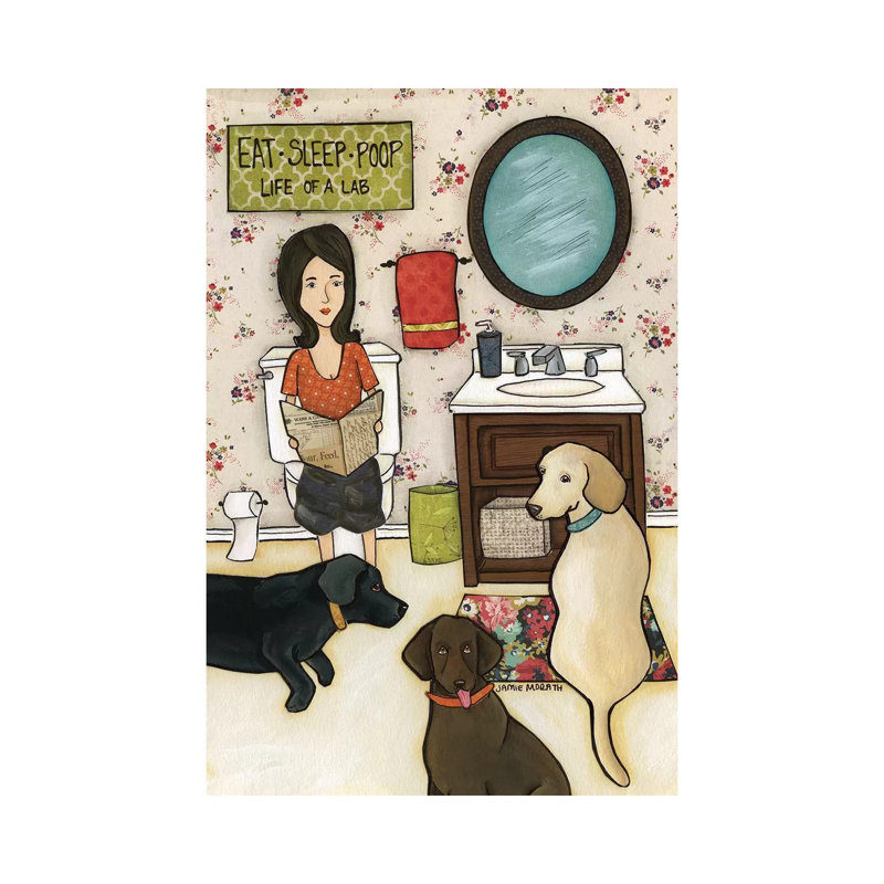 Life Of A Lab by Jamie Morath - Wrapped Canvas Print, 20.32 cm H x 30.48 cm W