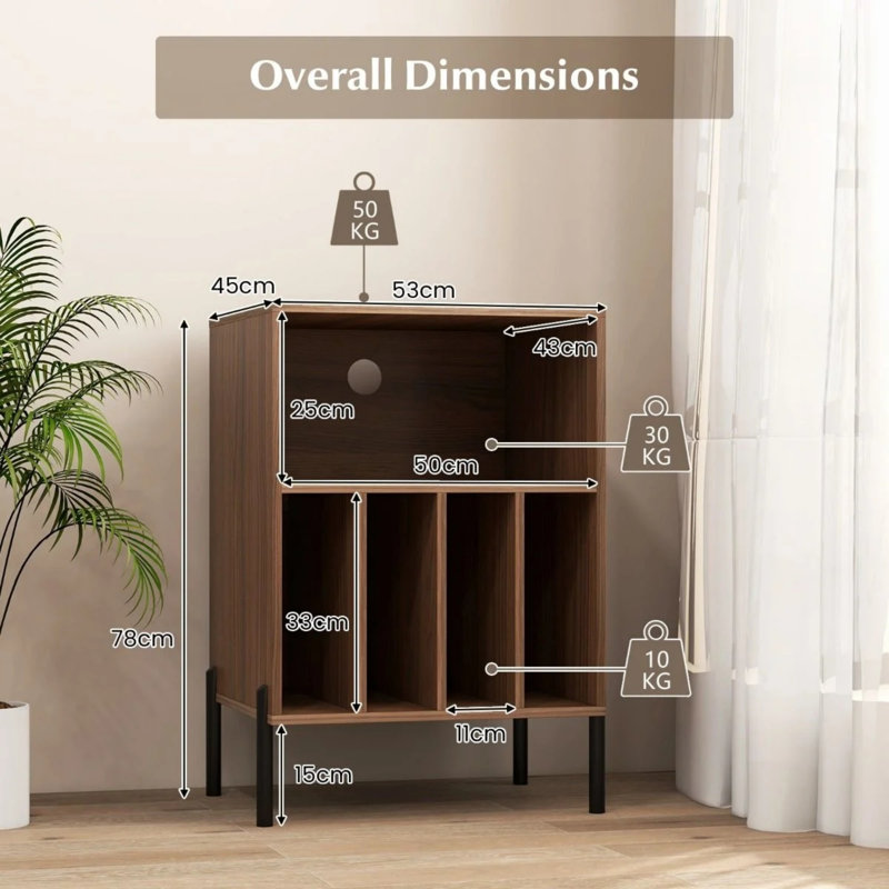 78cm H Media Shelves