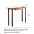 Solid Ash Wood Console Table With Drawer-1838039257