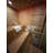 4-6 Person Outdoor Square Traditional Black Steam Sauna With Large Viewing Glass Window, Interior Canadian Red Cedar & Exterior Hemlock Wood Construction