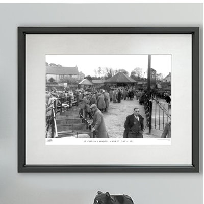 St Columb Major, Market Day C1955 by Francis Frith - Single Picture Frame Print