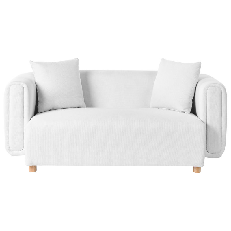 2 Seater Fabric Sofa, White