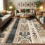 Machine Printed 229cm X 157cm Area Rug