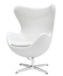 Fauteuil papasan pivotant en laine de 35 po Bellanger