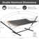 Cruce 55 Inch Large Double Hammock with Stand, 450lbs Capacity, Outdoor Portable Hammock with Curved Sprea