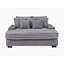 Canapé-fauteuil surdimensionné en velours côtelé l 67 po Symphony avec porte-gobelets et port de chargement USB