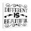 Different Is Beautiful - Wrapped Canvas Print