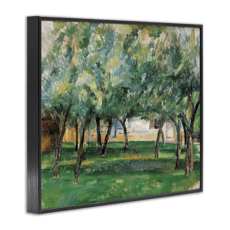 «Classic Cezanne Farm in Normandy», art giclée par one1000paintings, Giclée encadrée noir minuit, H 24 po x l 30 po