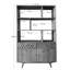 Mosayk 185 cm H x 115 cm W Solid Wood Bookcase