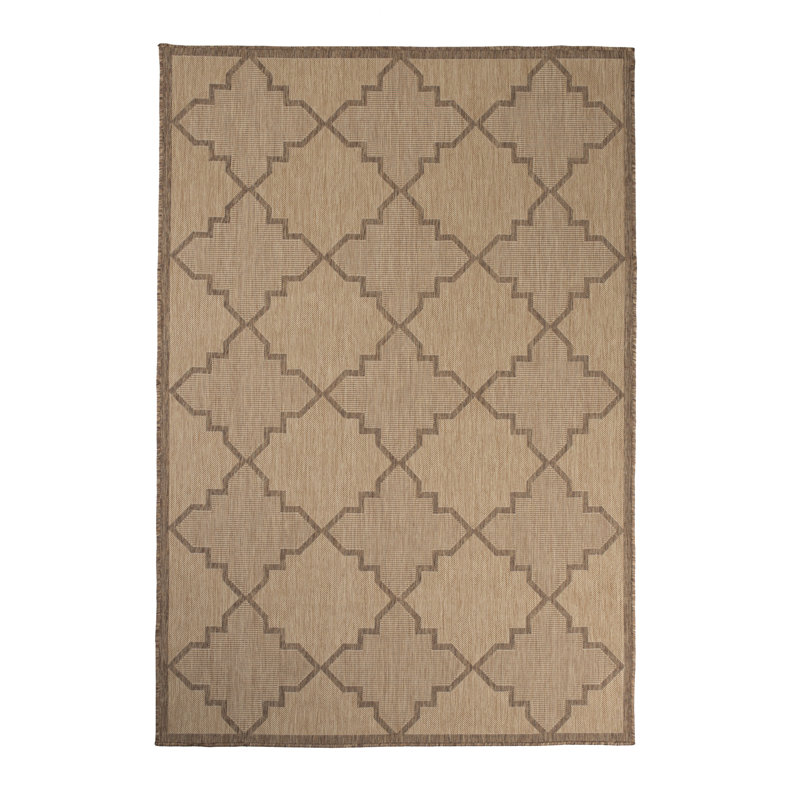Svalin Geometric Indoor / Outdoor Rug, 5'3"x7'6"