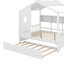 Lit en bois avec tablette de rangement et lit gigogne-114414827-114414829