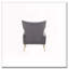 Fauteuil d'appoint avec repose-pieds, fauteuil confortable pour le salon