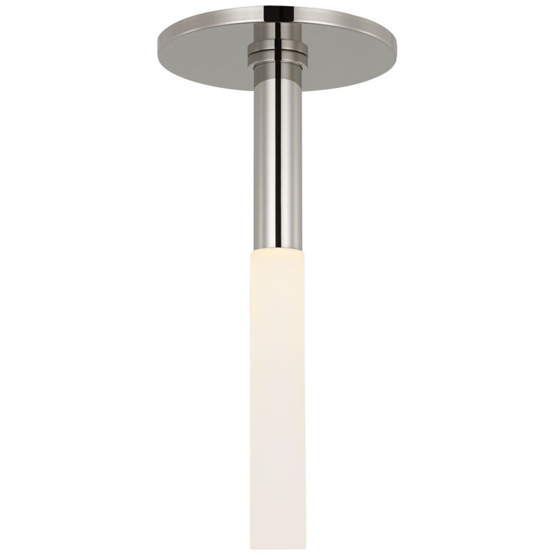 Rousseau 1 - Light LED Flush Mount, Polished Nickel