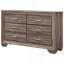 Commode 6 tiroirs en taupe délavé-1334159989