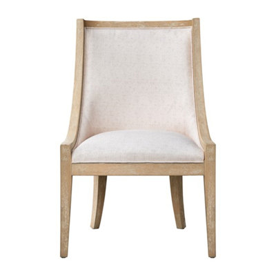 Chaise rembourrée avec garniture cloutée