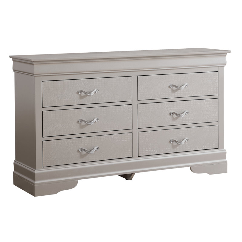 Commode Glana Furniture Lorana G6500-D, Gris