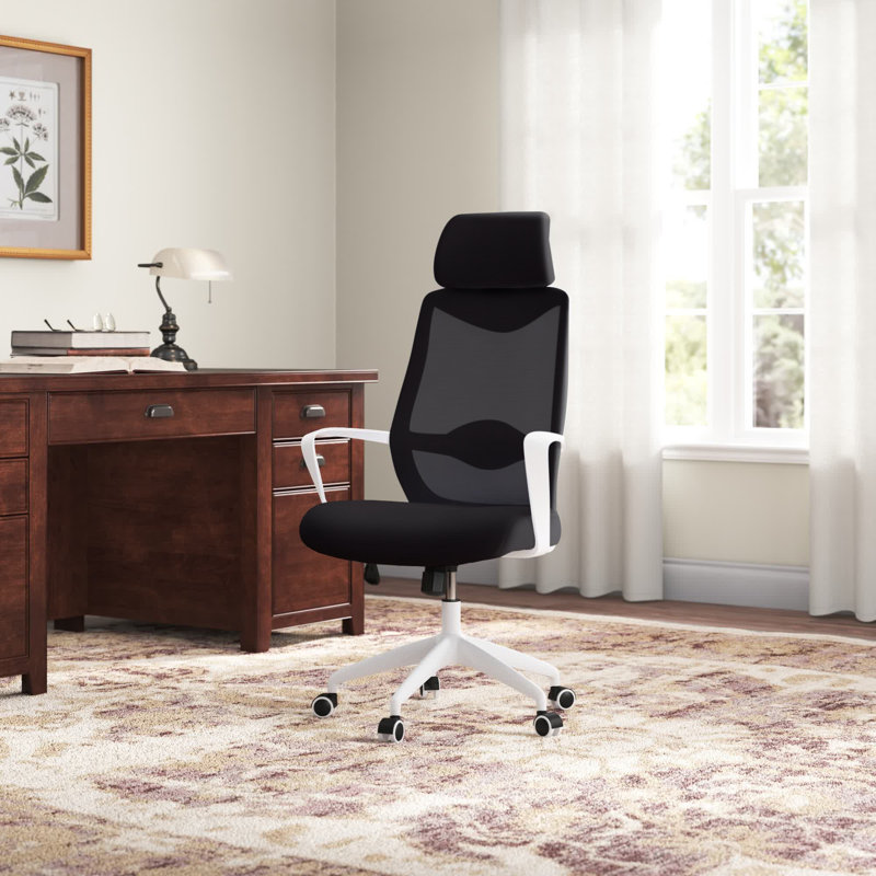 Faringdon Mesh Task Chair with Headrest, Black