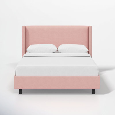Hanson Upholstered Wingback Platform Bed
