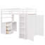 Lit mezzanine simple avec tiroirs, bureau et garde-robe-1782893906