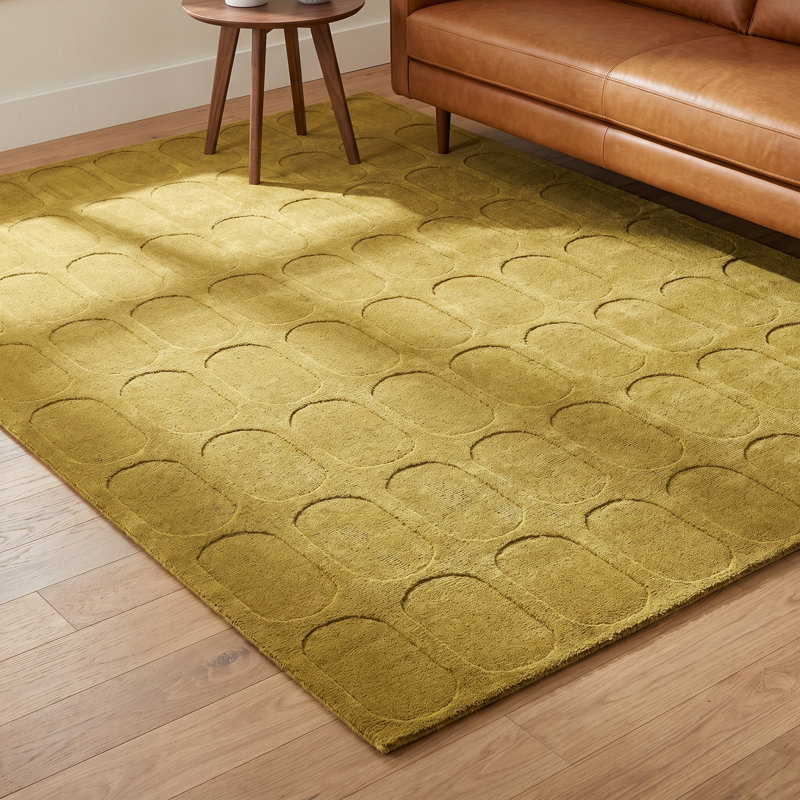 Mazzi Geometric Hand-Loomed Wool Area Rug, Rectangle 5' x 8'