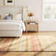 Paint Chip Pastel Hand Micro Hooked Wool Rug