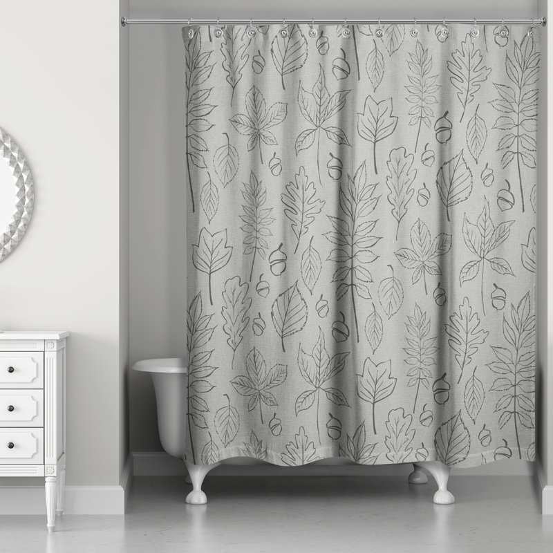 Rideau de douche simple Monastiri, Vert