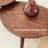 Solid Oak Wood Table, Pebble Shaped Top, Multi-Use Desk & Coffee Table