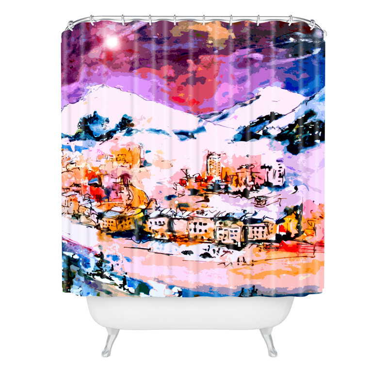 Rideau de douche simple winter star