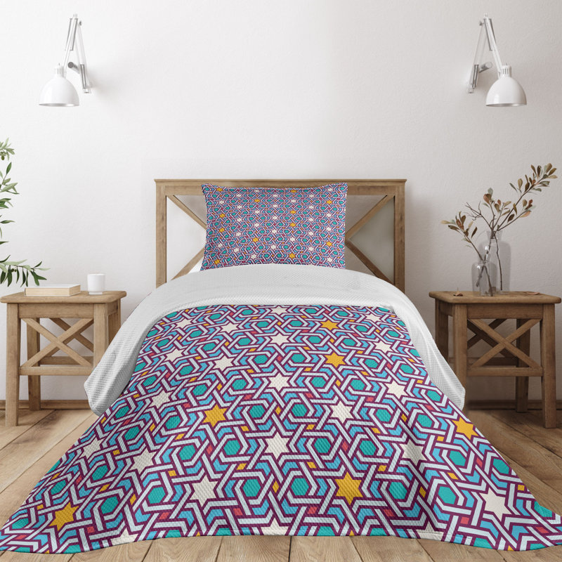 Traditional Polyester Starburst Coverlet