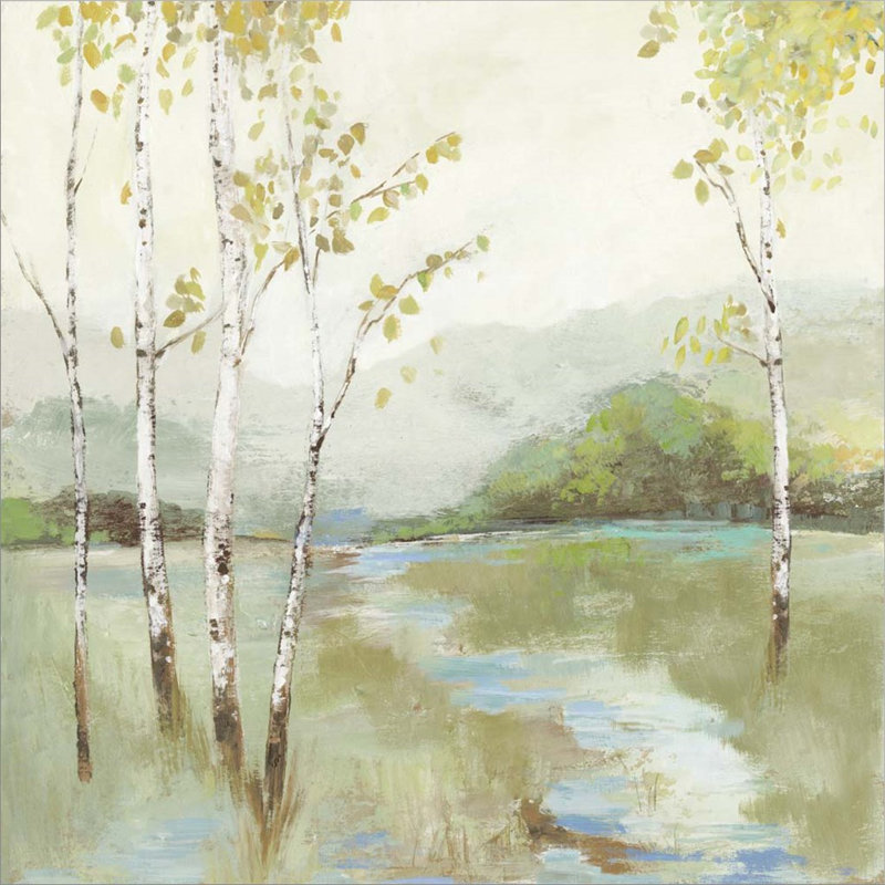 «Calm River» par Allison Pearce, art mural sur toile, H 24 po x l 24 po x P 1,5 po