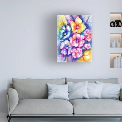Bolog Sandra Rede Floral 11 Canvas Art