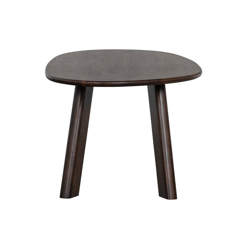 Roundly Dining Table/Desk Mango Wood Walnut 200X100, 76cm H x 200cm L