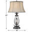 Lampe de table en métal transparent avec lampe de table en verre transparent 27 po Revere-790772784