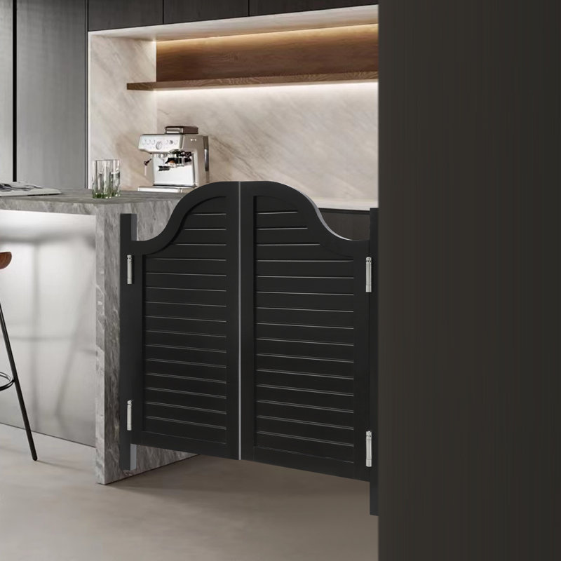 Porte de séparation en bois pour café et entrée