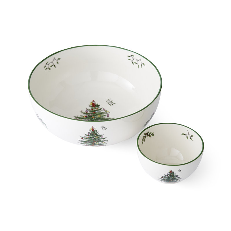 Christmas Tree TIERED CHIP AND DIP 10"
