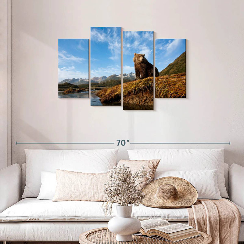 Brampt Brown Bear In Katmai National Park, 27" H x 43" W