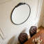 Miroir mural rond noir 24 po 24 po - Miroir
