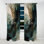 Hillary - Green Black Inner Worlds Of Marble I - Abstract Curtain - Velvet Room Darkening - 1 panel