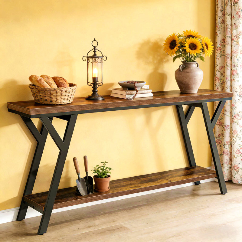 Couch Table,2-Tier Console Table,Sofa Table Couch