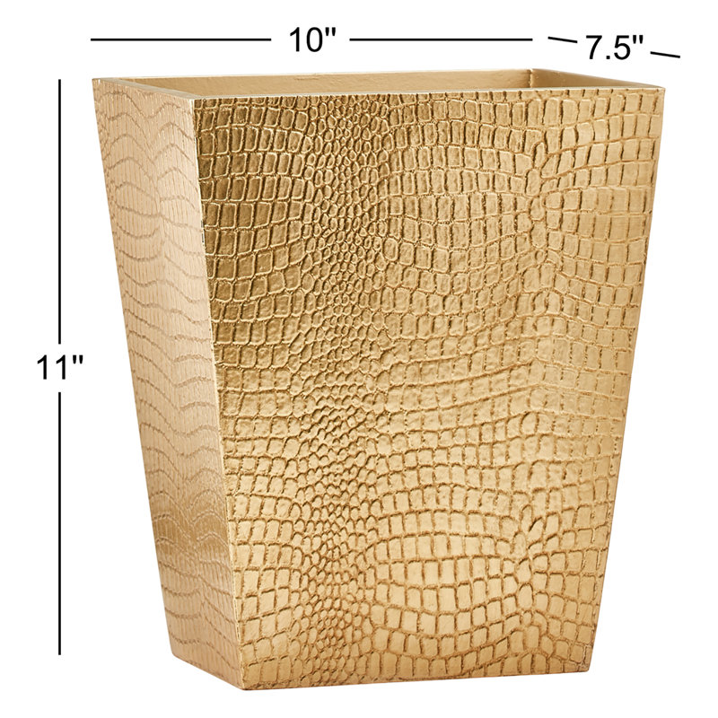 Corbeille Crocodile Gold