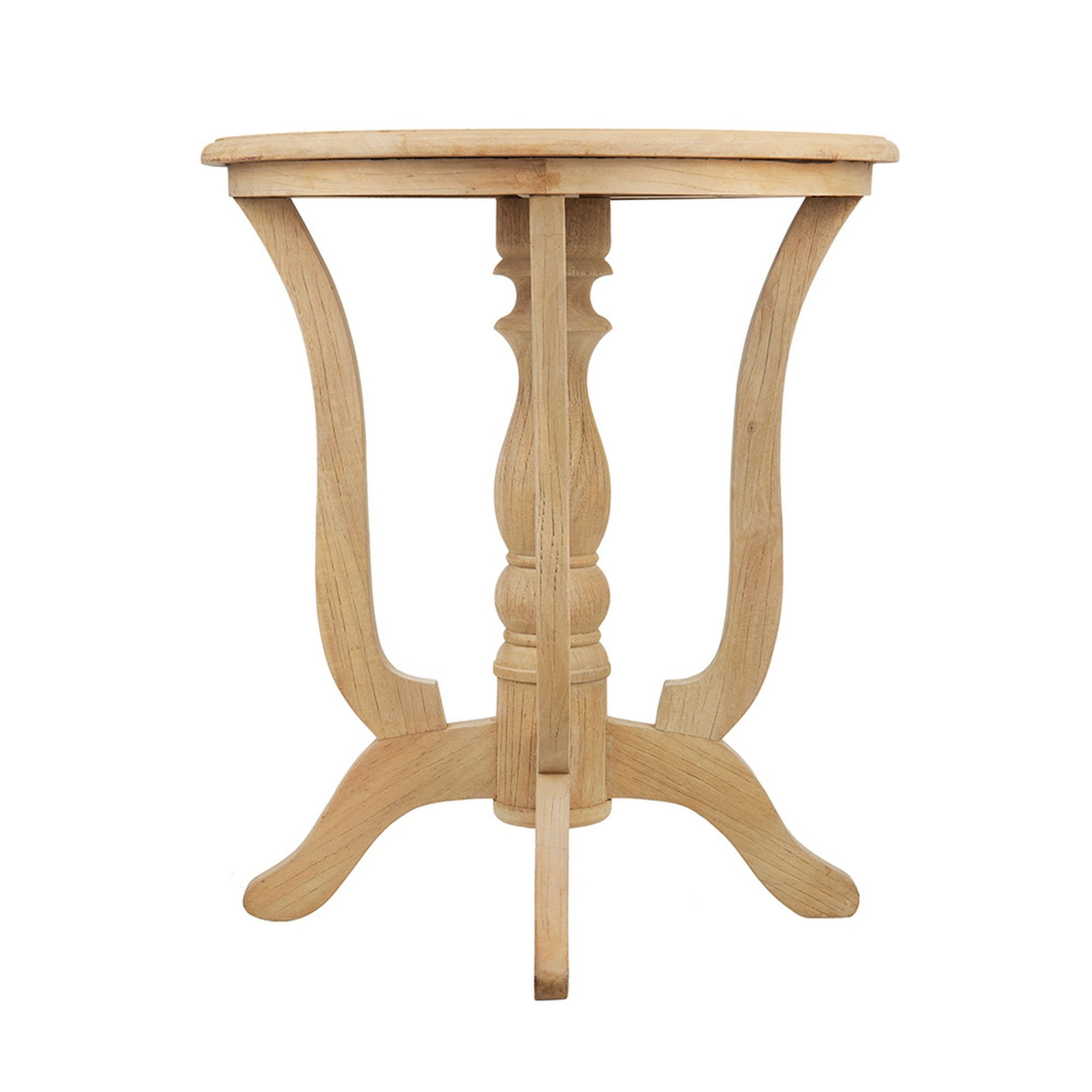 Laurel Foundry Modern Farmhouse Vancamp Solid Wood Pedestal End Table