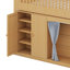 Lit mezzanine simple avec armoire de rangement et garde-robe, structure de lit mezzanine en bois massif avec tête et échelle DEL-309304044